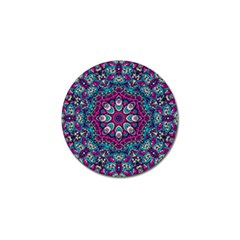 Purple, Blue And Pink Eyes Golf Ball Marker by ConteMonfrey