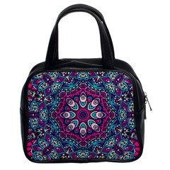 Purple, Blue And Pink Eyes Classic Handbag (two Sides) by ConteMonfrey