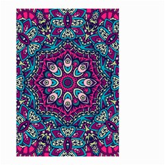 Purple, Blue And Pink Eyes Small Garden Flag (two Sides) by ConteMonfrey