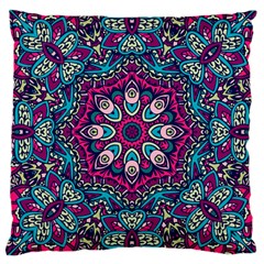 Purple, Blue And Pink Eyes Large Cushion Case (one Side) by ConteMonfrey