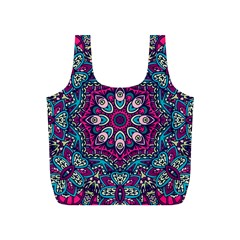 Purple, Blue And Pink Eyes Full Print Recycle Bag (s) by ConteMonfrey