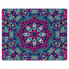 Purple, Blue And Pink Eyes Double Sided Flano Blanket (medium)  by ConteMonfrey