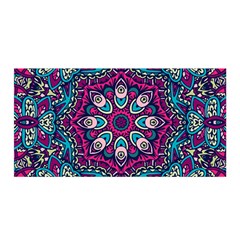 Purple, Blue And Pink Eyes Satin Wrap 35  X 70  by ConteMonfrey