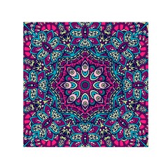 Purple, Blue And Pink Eyes Square Satin Scarf (30  X 30 ) by ConteMonfrey