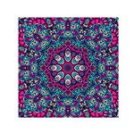 Purple, Blue And Pink Eyes Square Satin Scarf (30  x 30 ) Front