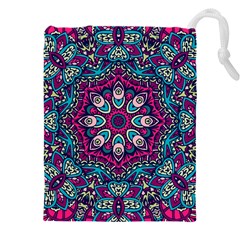 Purple, Blue And Pink Eyes Drawstring Pouch (5xl) by ConteMonfrey