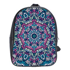 Mandala Flowers  School Bag (xl) by ConteMonfrey