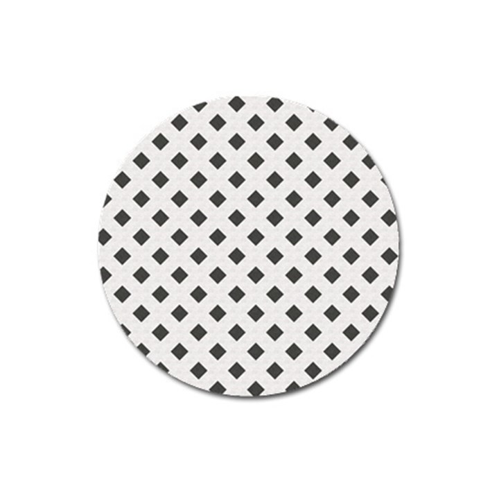 Spades Black And White Magnet 3  (Round)