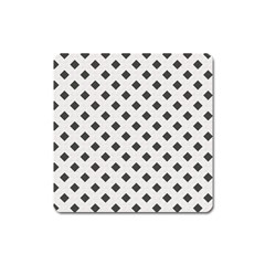 Spades Black And White Square Magnet by ConteMonfrey