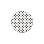 Spades Black And White Golf Ball Marker (4 pack) Front