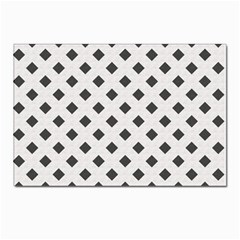 Spades Black And White Postcards 5  X 7  (pkg Of 10)