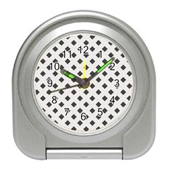 Spades Black And White Travel Alarm Clock by ConteMonfrey