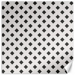 Spades Black And White Canvas 12  X 12  by ConteMonfrey