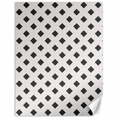 Spades Black And White Canvas 12  X 16  by ConteMonfrey