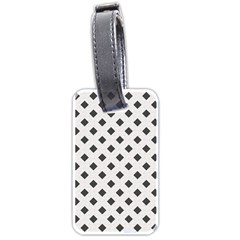 Spades Black And White Luggage Tag (one Side) by ConteMonfrey