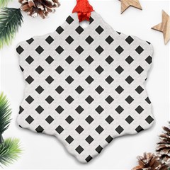 Spades Black And White Snowflake Ornament (two Sides) by ConteMonfrey