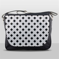 Spades Black And White Messenger Bag by ConteMonfrey