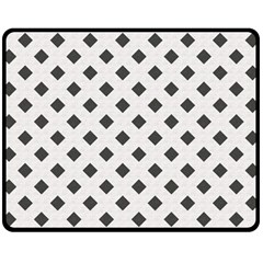 Spades Black And White Double Sided Fleece Blanket (medium)  by ConteMonfrey