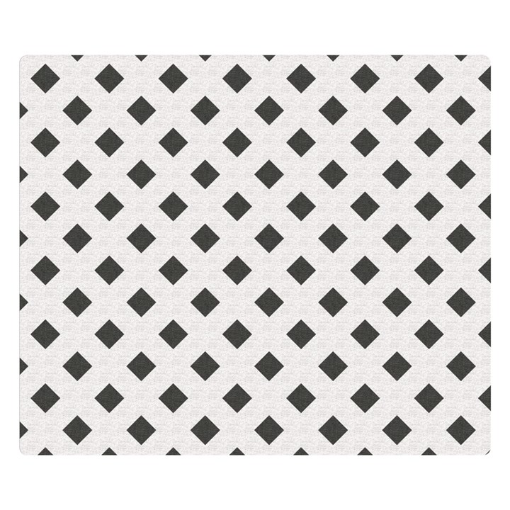 Spades Black And White Double Sided Flano Blanket (Small) 