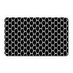 Abstract Beehive Black Magnet (Rectangular) Front