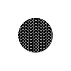 Abstract Beehive Black Golf Ball Marker by ConteMonfrey