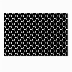 Abstract Beehive Black Postcards 5  X 7  (pkg Of 10) by ConteMonfrey