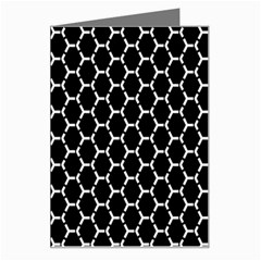 Abstract Beehive Black Greeting Card by ConteMonfrey