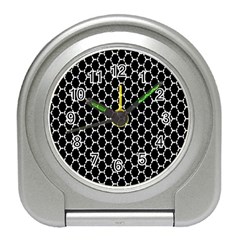 Abstract Beehive Black Travel Alarm Clock by ConteMonfrey