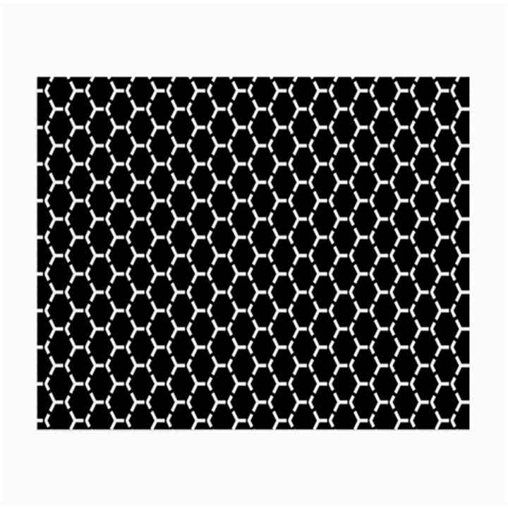 Abstract Beehive Black Small Glasses Cloth (2 Sides)