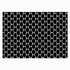 Abstract Beehive Black Large Glasses Cloth (2 Sides) by ConteMonfrey