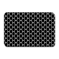 Abstract Beehive Black Plate Mats by ConteMonfrey