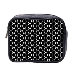 Abstract Beehive Black Mini Toiletries Bag (two Sides) by ConteMonfrey