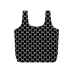 Abstract Beehive Black Full Print Recycle Bag (s) by ConteMonfrey