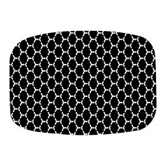 Abstract Beehive Black Mini Square Pill Box by ConteMonfrey