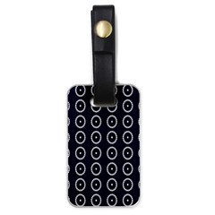 Sharp Circles Luggage Tag (one Side) by ConteMonfrey