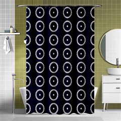 Sharp Circles Shower Curtain 48  X 72  (small)  by ConteMonfrey