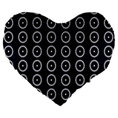 Sharp Circles Large 19  Premium Heart Shape Cushions by ConteMonfrey