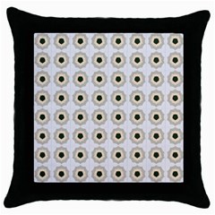 Abstract Blossom Throw Pillow Case (black) by ConteMonfrey