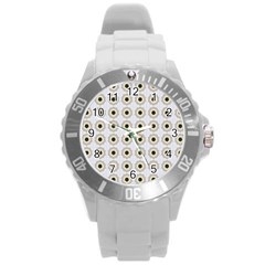 Abstract Blossom Round Plastic Sport Watch (l) by ConteMonfrey