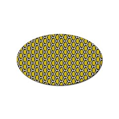 Abstract Beehive Yellow  Sticker Oval (10 Pack) by ConteMonfrey