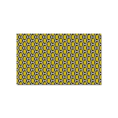 Abstract Beehive Yellow  Sticker Rectangular (10 Pack) by ConteMonfrey