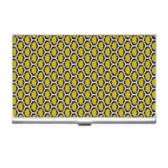 Abstract Beehive Yellow  Business Card Holder by ConteMonfrey