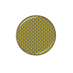 Abstract Beehive Yellow  Hat Clip Ball Marker by ConteMonfrey