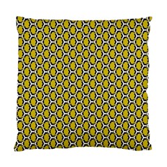 Abstract Beehive Yellow  Standard Cushion Case (two Sides) by ConteMonfrey