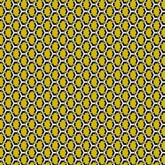 Abstract Beehive Yellow  Play Mat (square) by ConteMonfrey