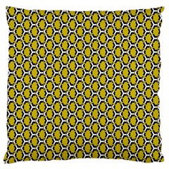 Abstract Beehive Yellow  Standard Flano Cushion Case (two Sides) by ConteMonfrey