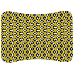 Abstract Beehive Yellow  Velour Seat Head Rest Cushion by ConteMonfrey