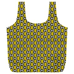 Abstract Beehive Yellow  Full Print Recycle Bag (xxl) by ConteMonfrey