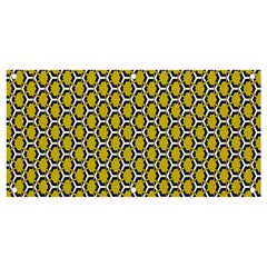 Abstract Beehive Yellow  Banner And Sign 4  X 2  by ConteMonfrey