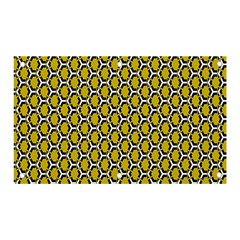 Abstract Beehive Yellow  Banner And Sign 5  X 3  by ConteMonfrey